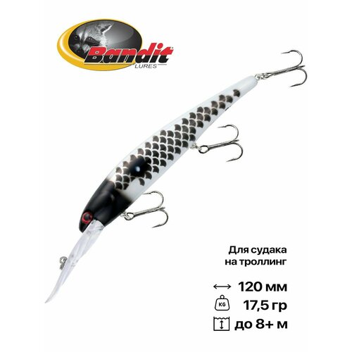 Воблер для троллинга Bandit Walleye Deep, плавающий, 120 мм, 17,5 гр, 5-8 м, #A93