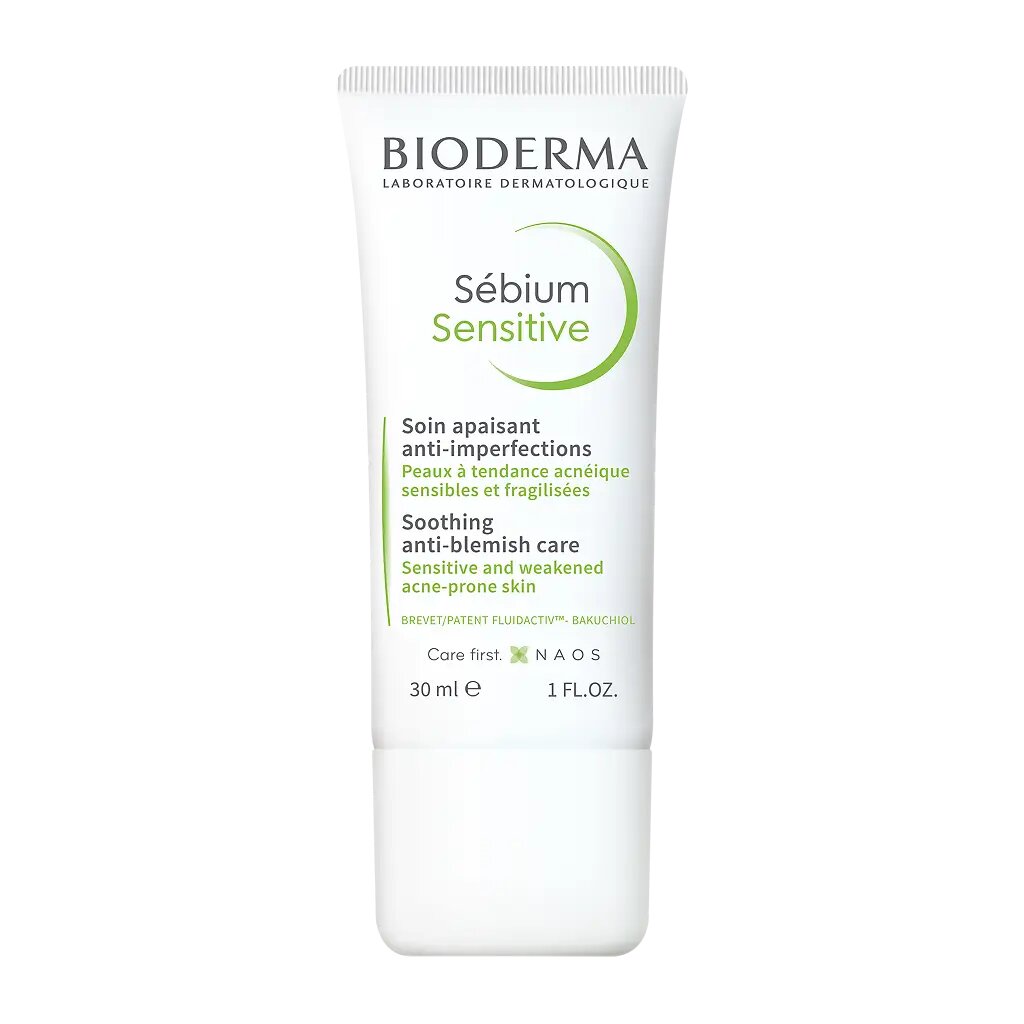 Bioderma Sebium Увлажняющий успокаивающий Сенситив крем для проблемной кожи лица 30 мл 1 шт