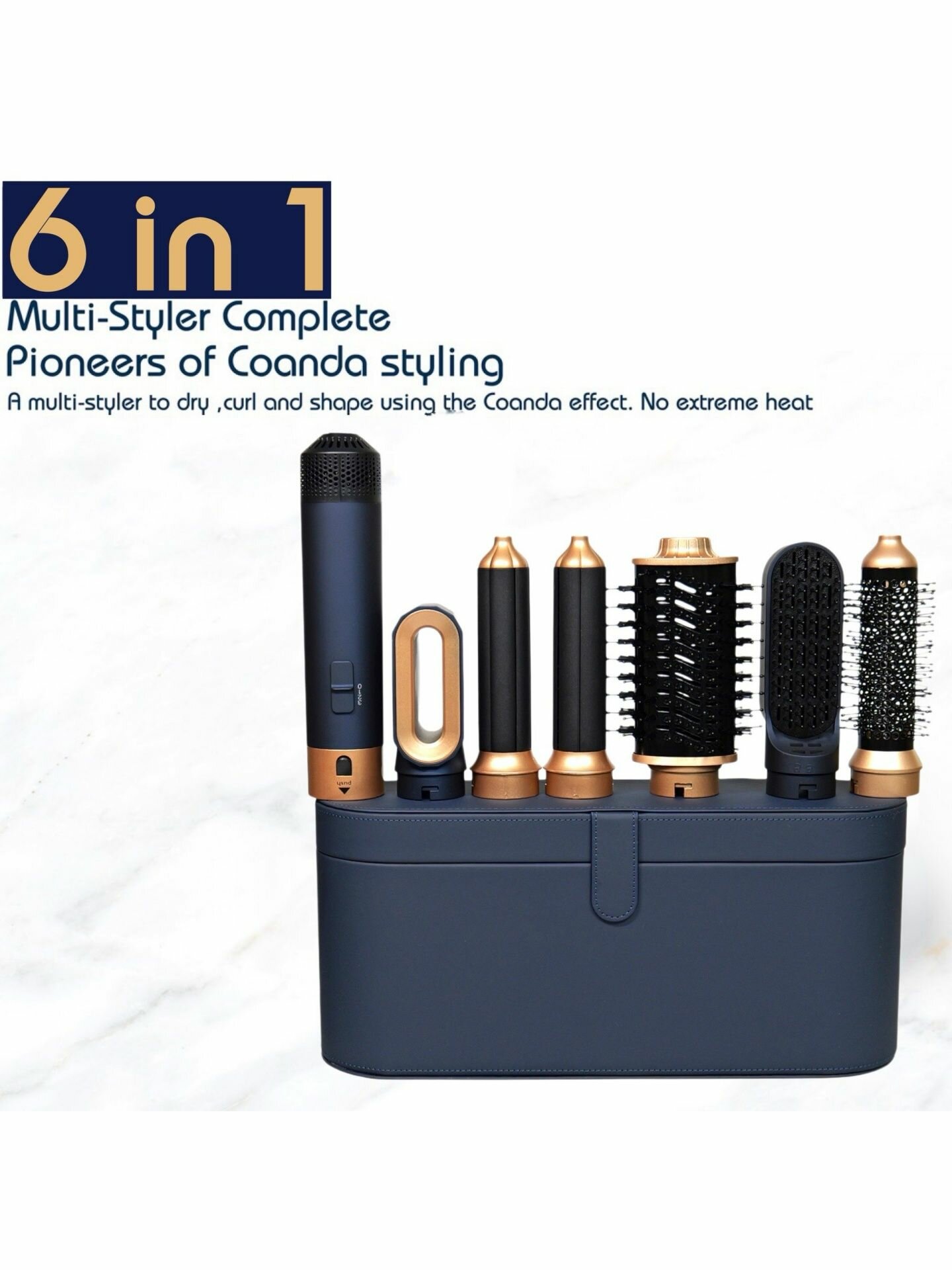 6-в-1 мультистайлер с горячим воздухом (выпрямление/завивка/сушка)