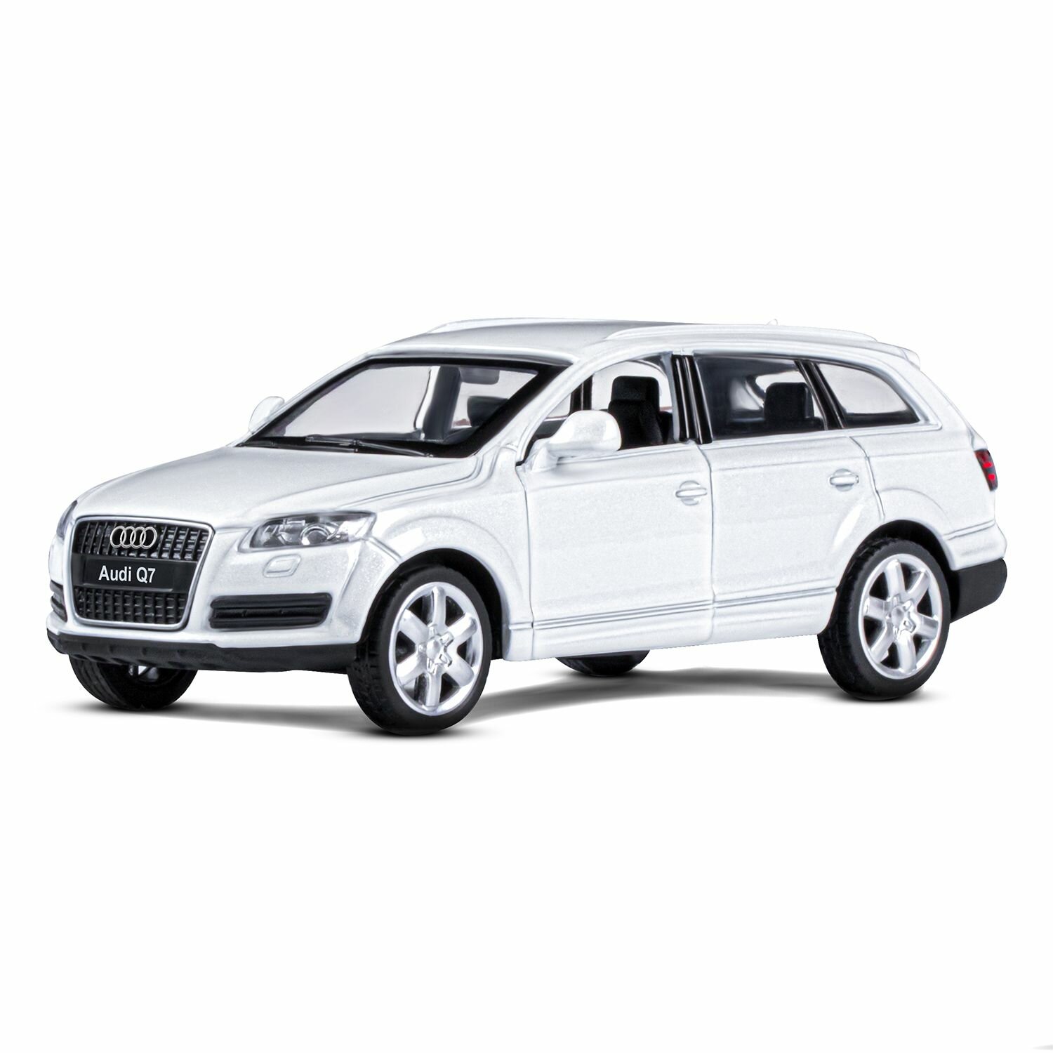 Модель металлическая 1:43, Машина Audi Q7, белый, инерция, 3+ — фото 1