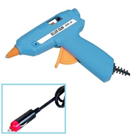 Термо клеевой пистолет автомобильный ZD-5A (20W) 7 мм, 12V