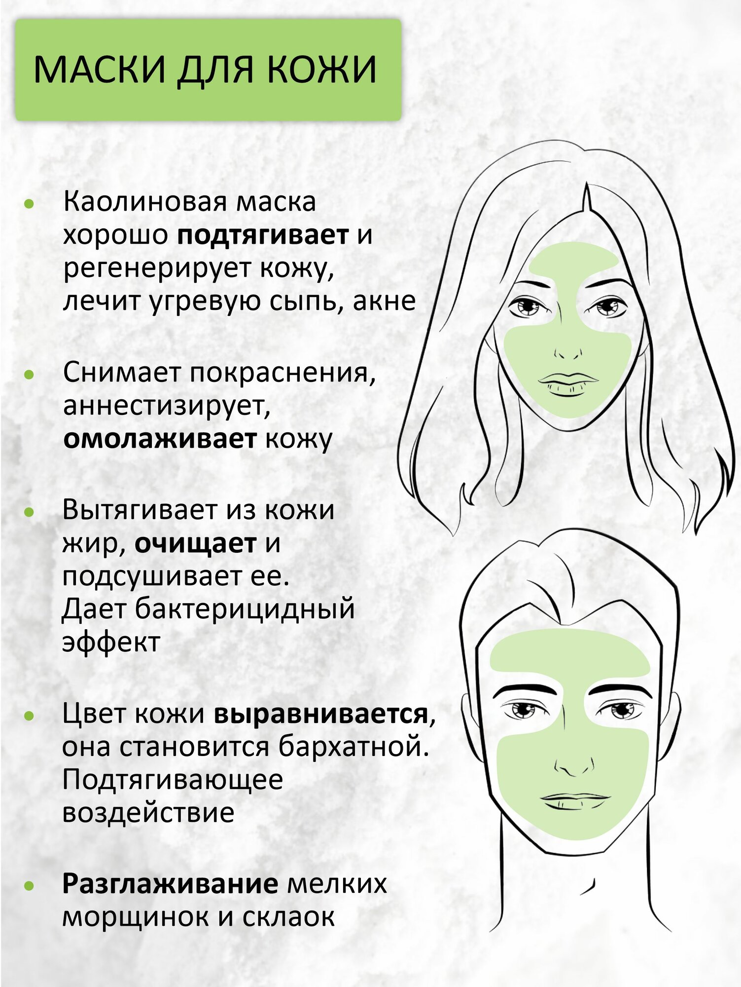 Зондовое Питание Каолиновая белая глина пищевая премиальная, каолин Секреты Руси очищенный активированный, 320г