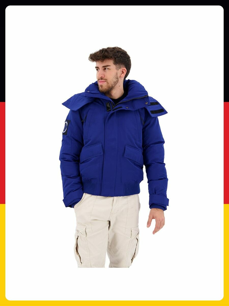 Бомбер Superdry Базовая коллекция, размер _L, синий