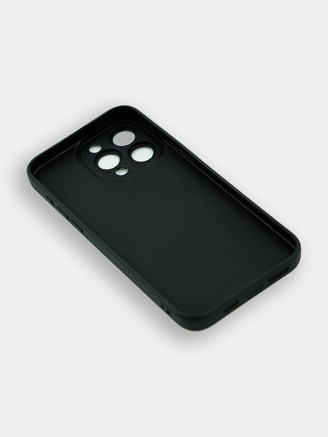 Не трогай мой телефон, черный матовый чехол Apple 15 Pro Max — фото 1