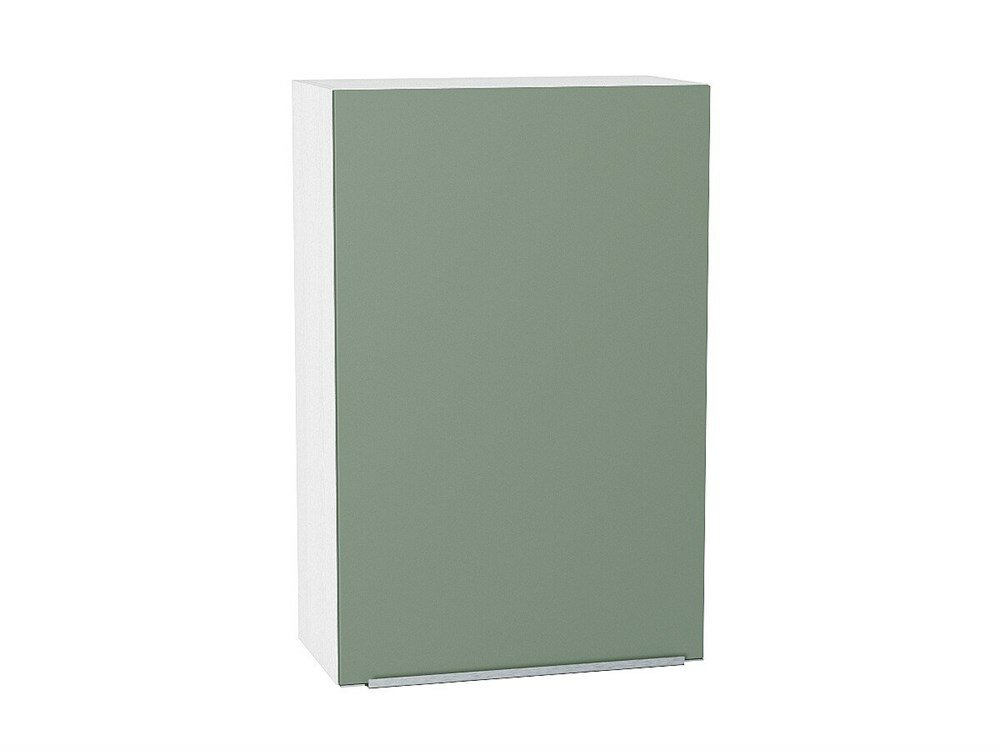 VVT Шкаф верхний с 1-ой дверцей Фьюжн Белый, Silky Mint, 920, 600 В*Ш*Г 920*600*320, фасад МДФ Silky Mint, корпус Белый Silky Mint