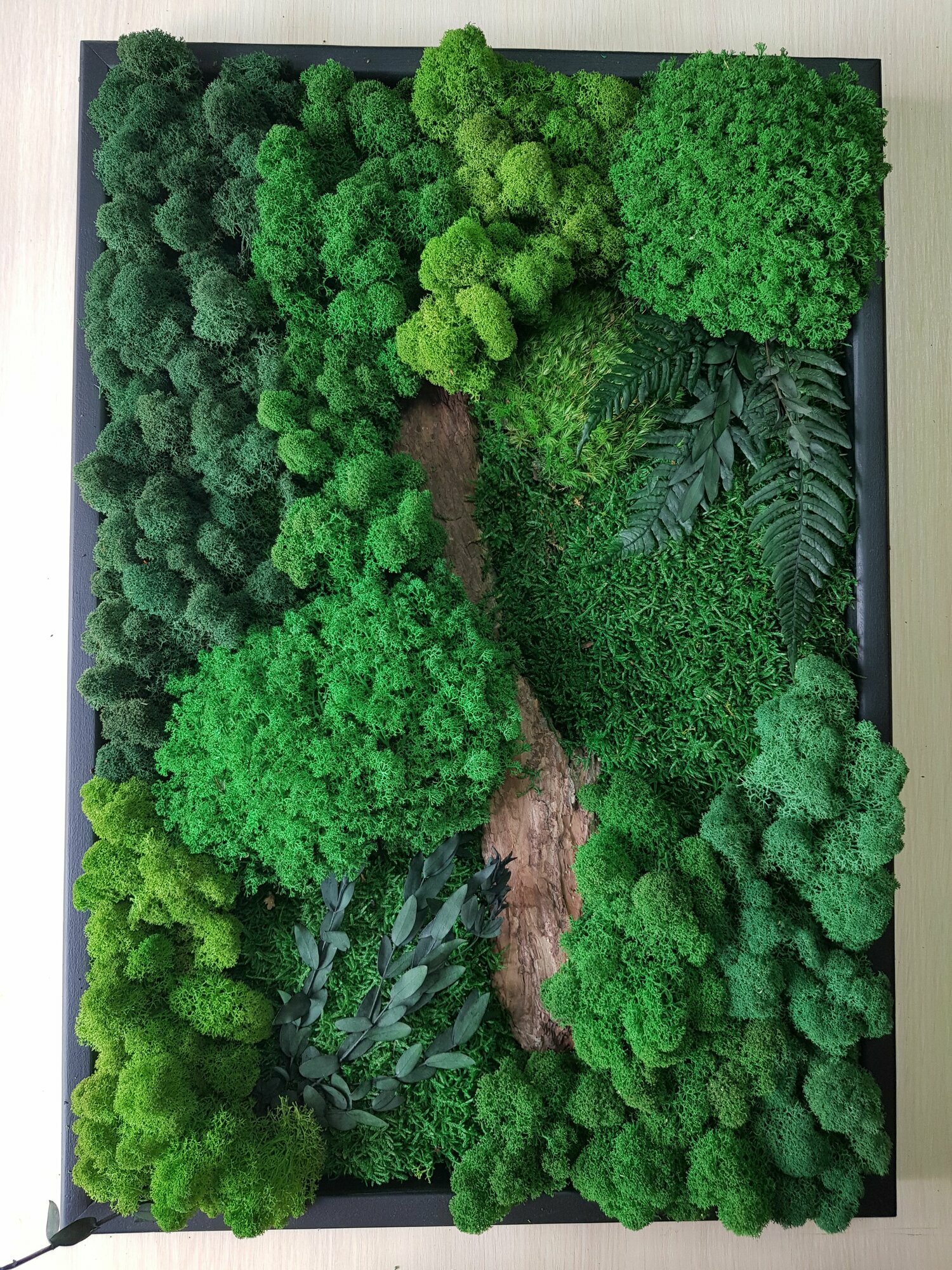 Панно / картина из мха/ 60*40/ Прелесть