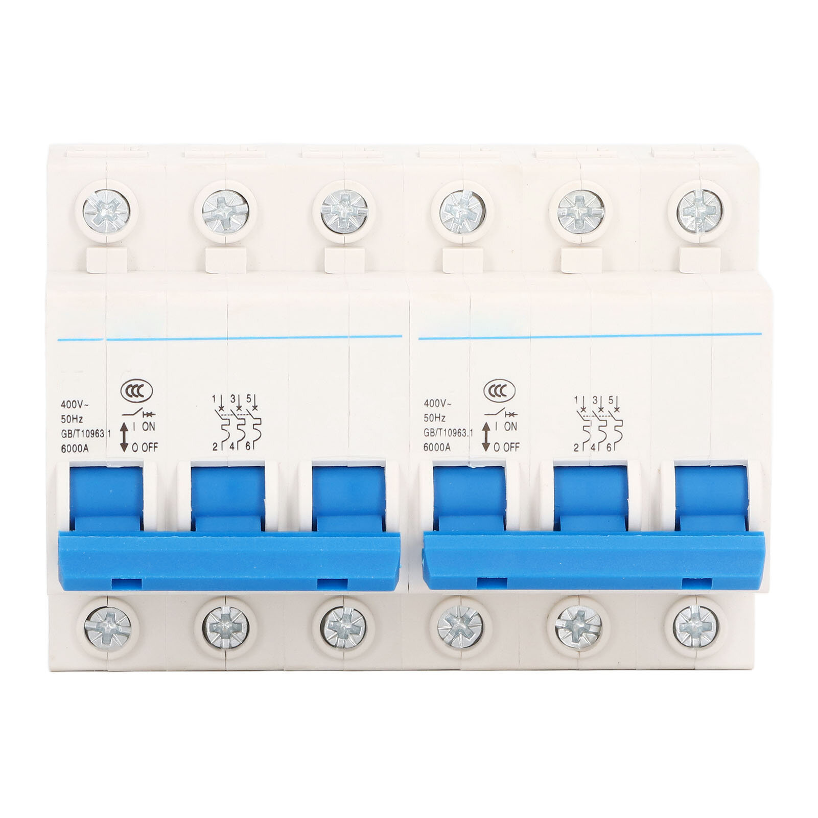 Двойная пищевая цепь выключатель DIN Guide Rail Micro Beglock 3p+3p 6000a Ручной переключатель переноса AC400V