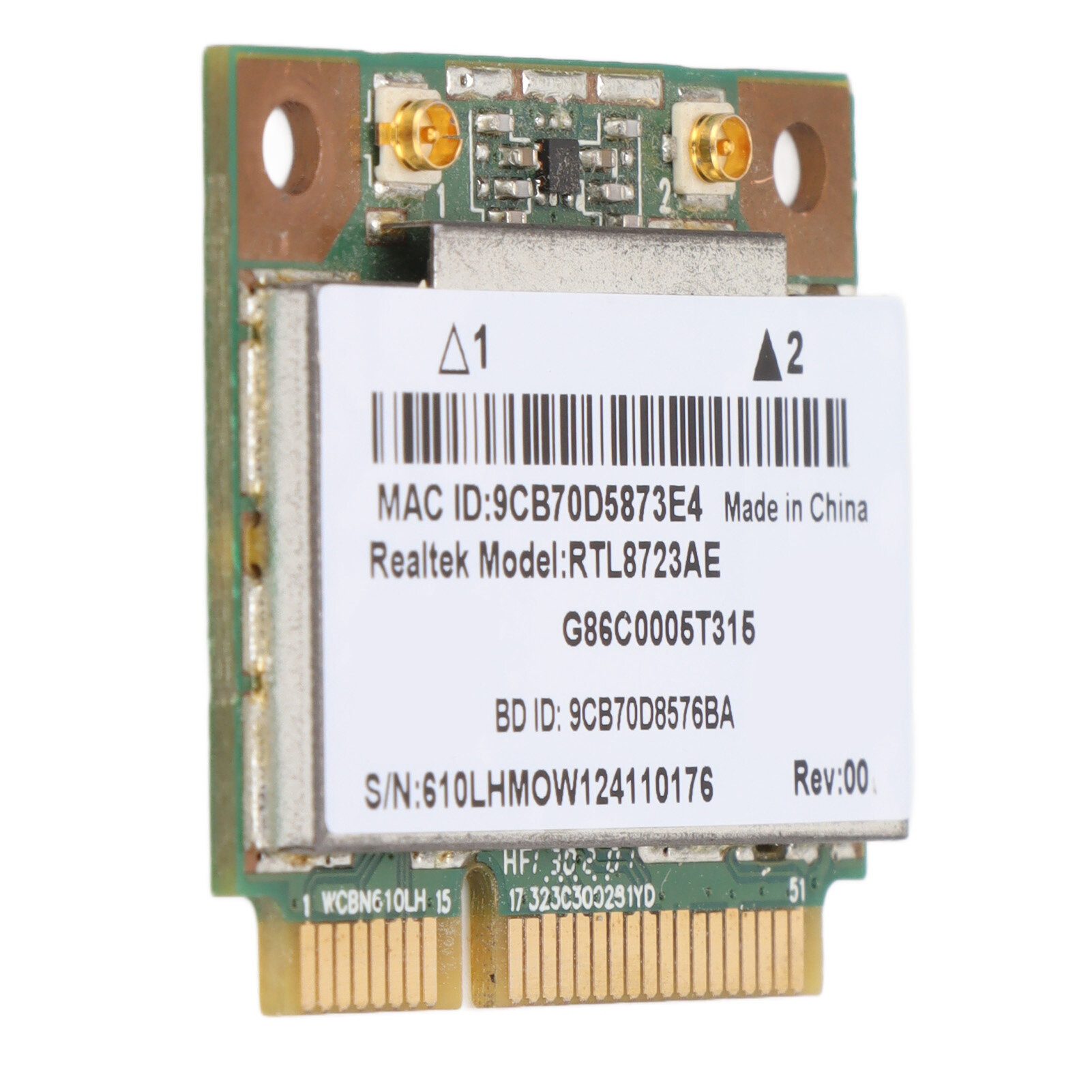 Сетевой адаптер Wireless, Mini PCI-Express, 300 Мбит/с, Bluetooth 4.0, для PC
