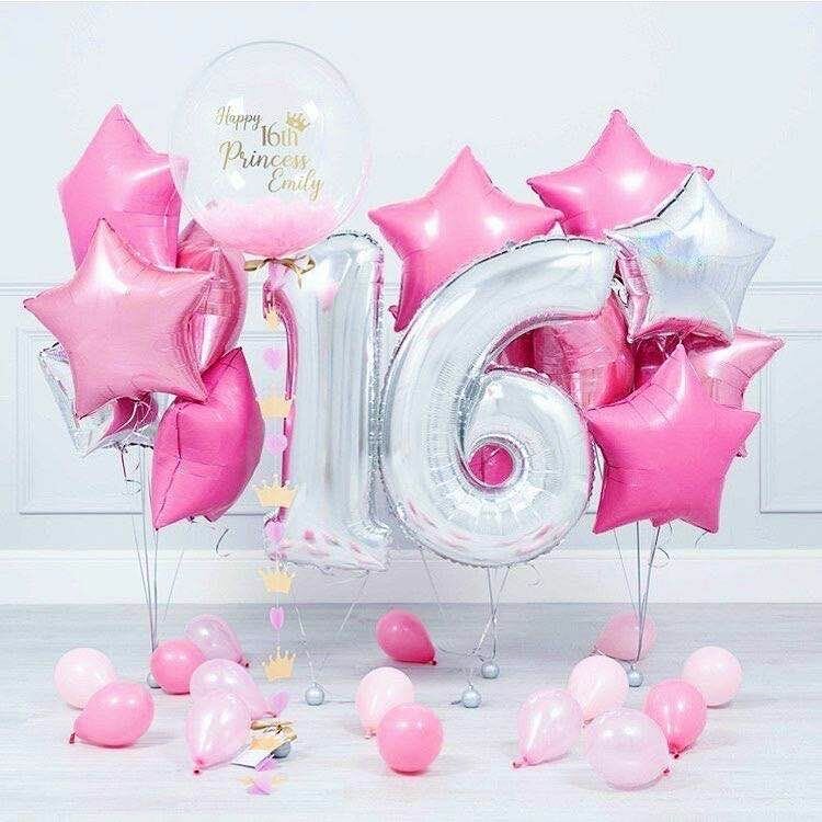 Шар воздушный Falali цифра 1, ЭКО, серебро, 34' 86 см