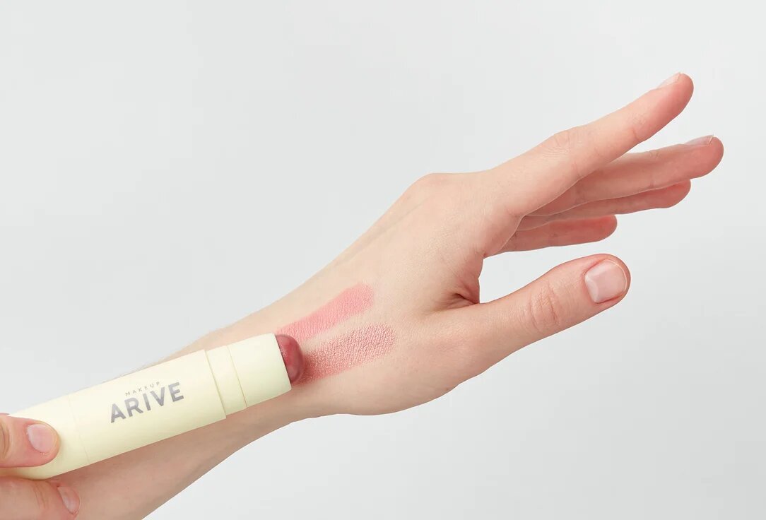 Arive Makeup Двойные румяна в стике Duo Blush Stick Soft Matte & Dewy 10г 02 Cool Neutral — фото 1