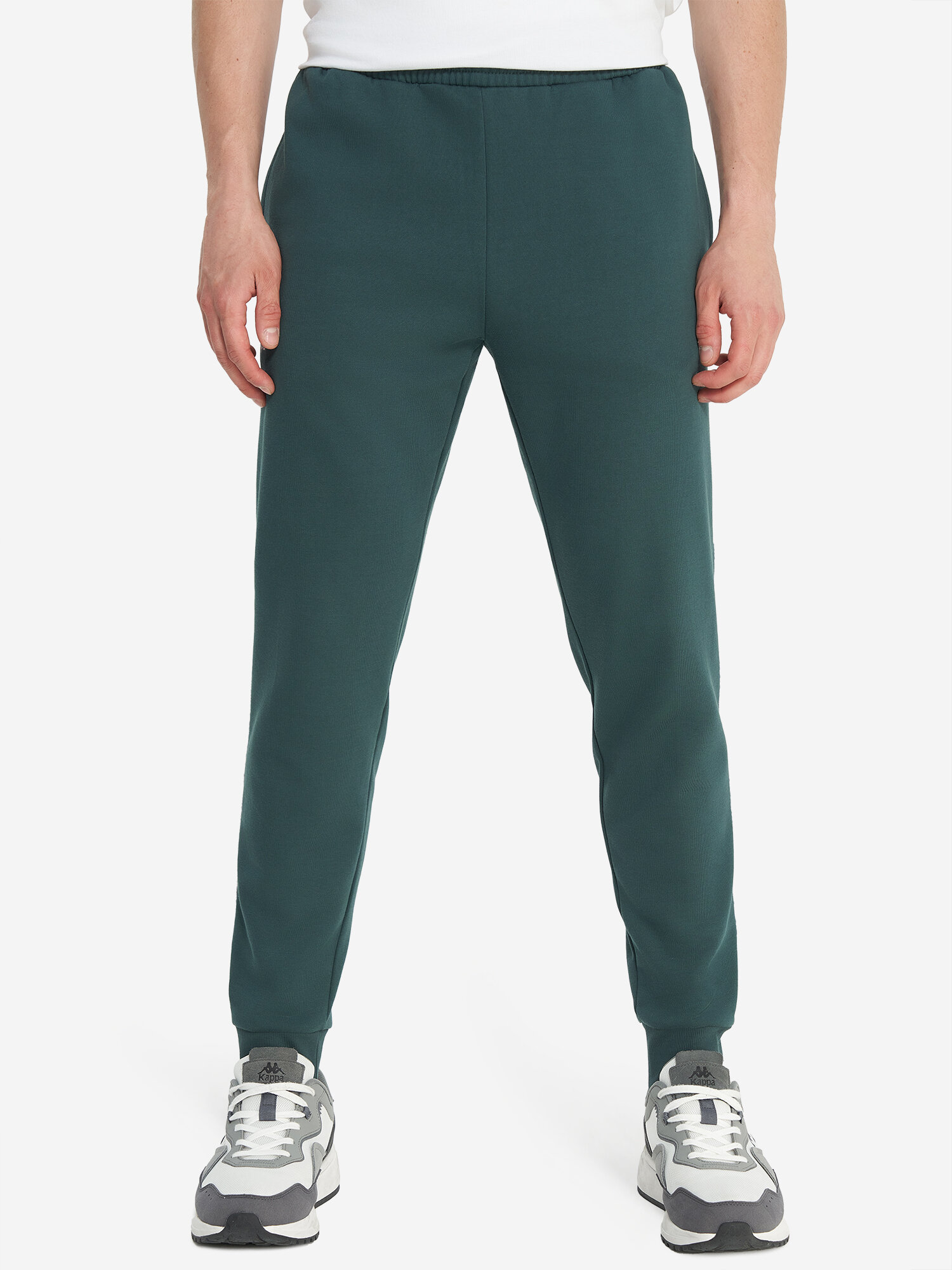 Брюки джоггеры Kappa, размер 52, зеленый — фото 1