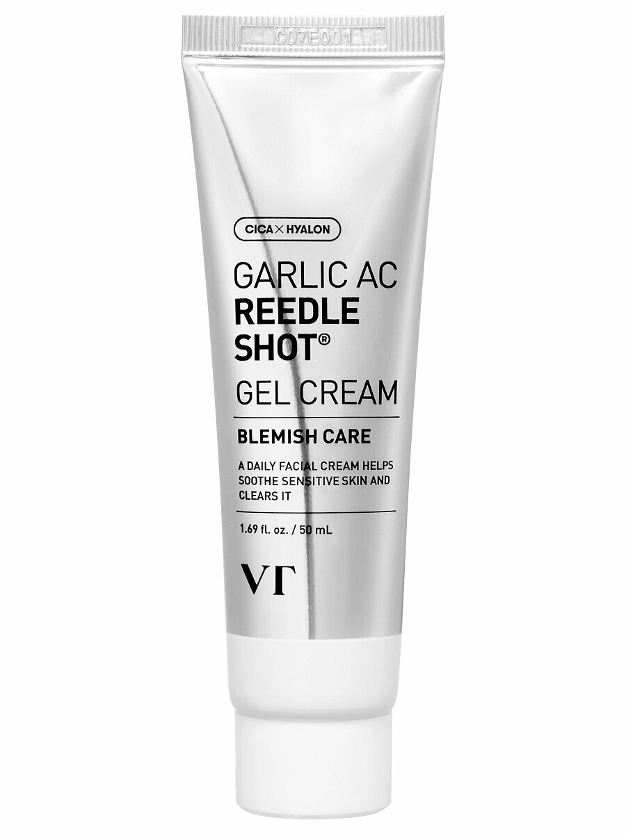 Противовоспалительный гелькрем с экзосомами чеснока и микроиглами VT Cosmetics Garlic AC Reedle Shot Gel Cream 50 мл