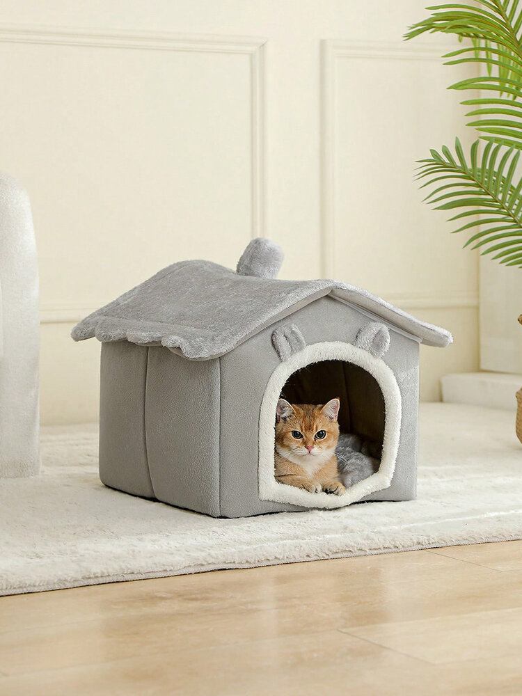 Картинки Теплый дом для животных Кошачье гнездо Собачье гнездо Серый дом.