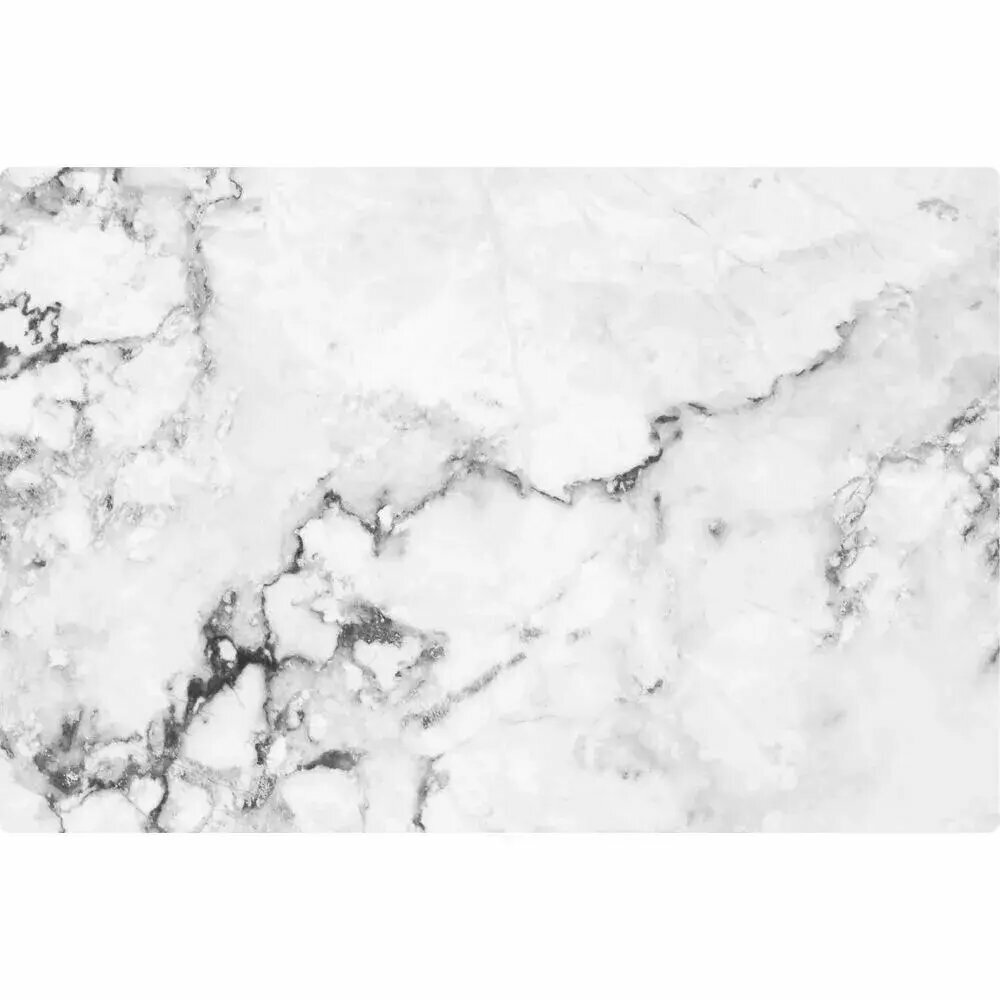 Салфетка-скатерть из ПВХ 60см белый мрамор удобная для кухни/столовой устойчивый материал