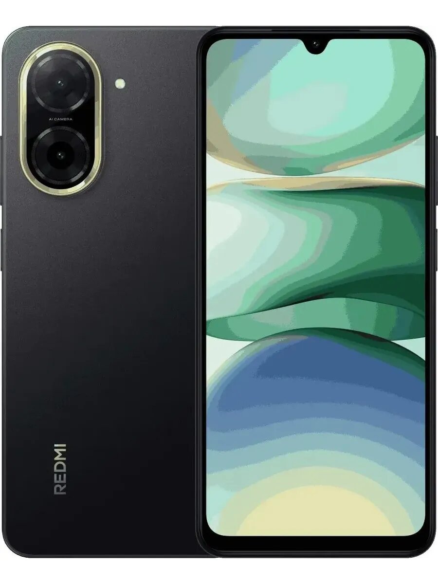 Смартфон Xiaomi Redmi A5, 3ГБ, 64ГБ, безрамочный, Android, черный