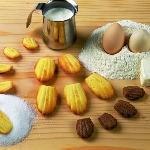 Форма силиконовая Silikomart SF032 "Мадлен" 68x45мм, h-17 мм — фото 1