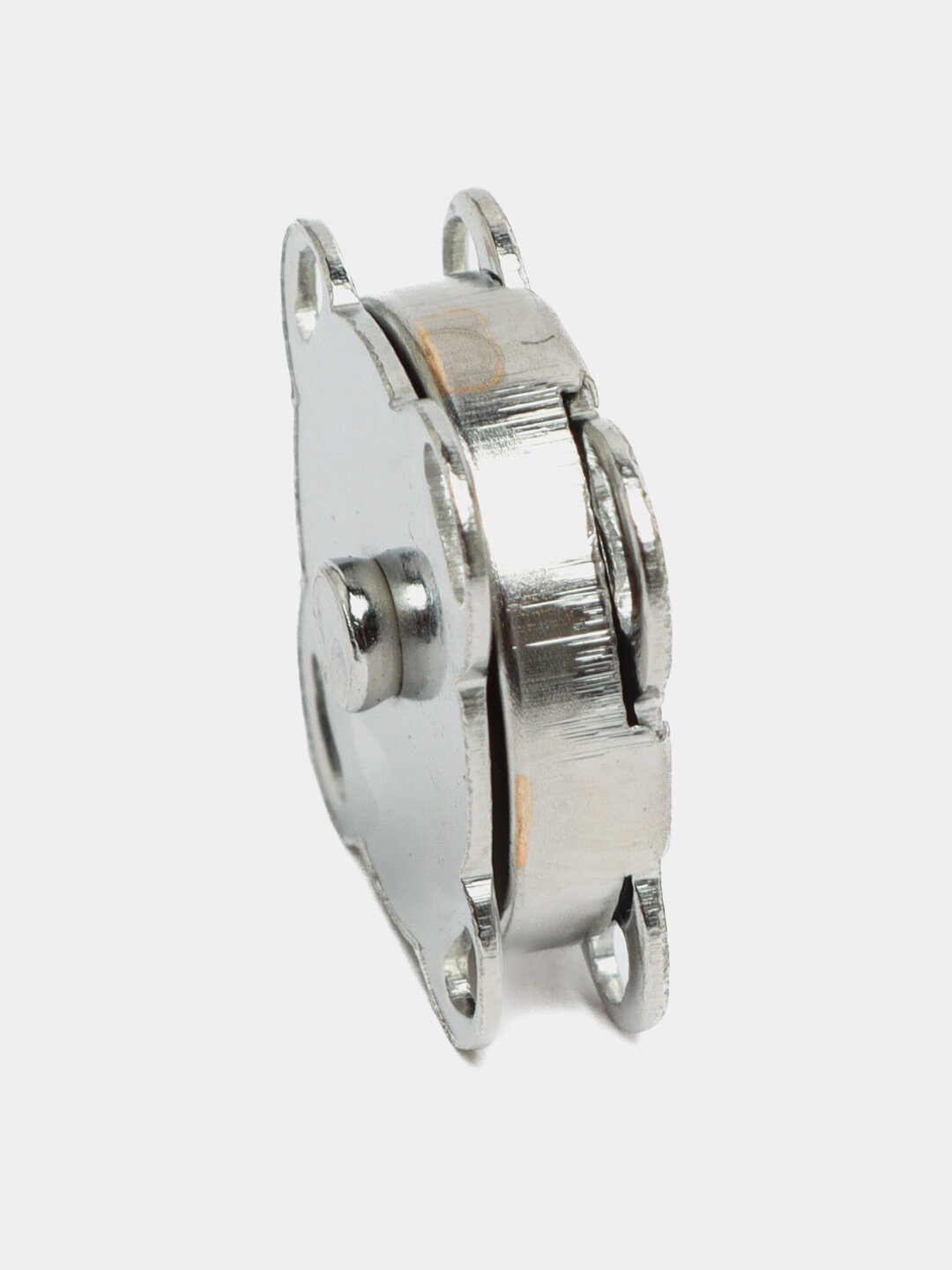 Кнопка замок для сумки магнитная, пришивная, серебряная, 18мм — фото 1