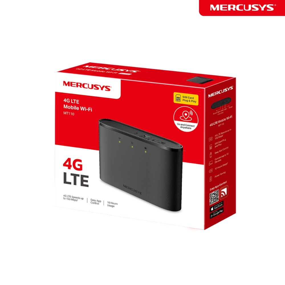 MERCUSYS MT110 Портативный роутер с поддержкой Wi Fi и 4G LTE