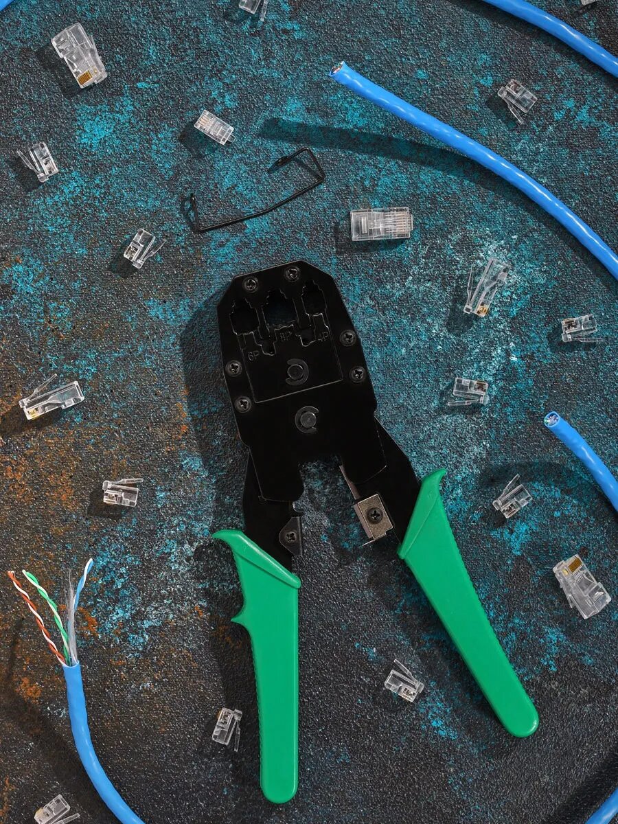 Кримпер RJ-45 универсальный 8Р-8С/6Р-6С/4Р-4С