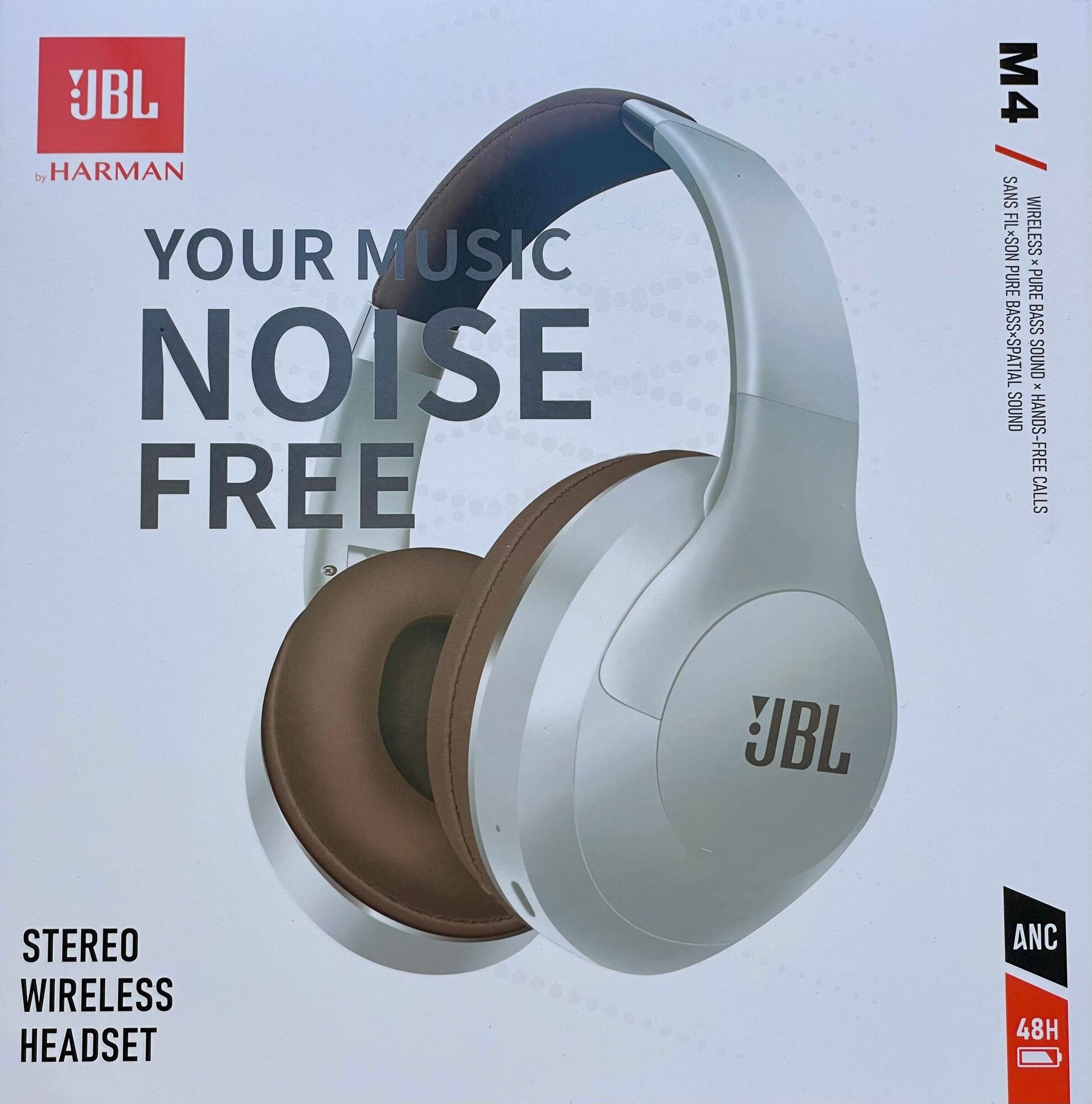 JBL HARMAN M4 Org. Black наушники, чистый бас, без проводов, Bluetooth 5.4, ANC