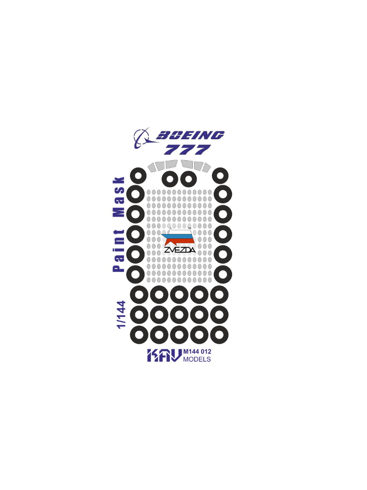 Окрасочная маска на Boeing 777 (Звезда) KAV M144 012