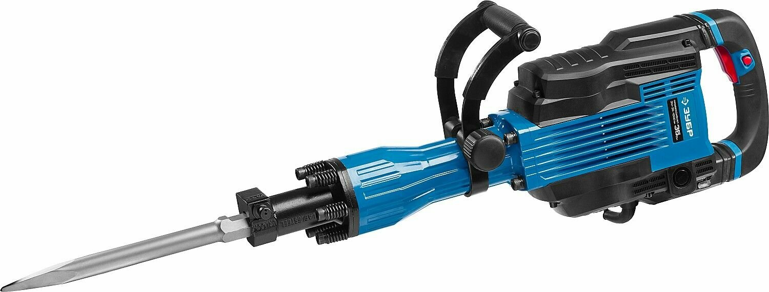 Отбойный молоток HEX-30 ЗУБР 35 Дж 1600 Вт АВТ бетонолом профессиональный ЗМ-35-1600 ВК