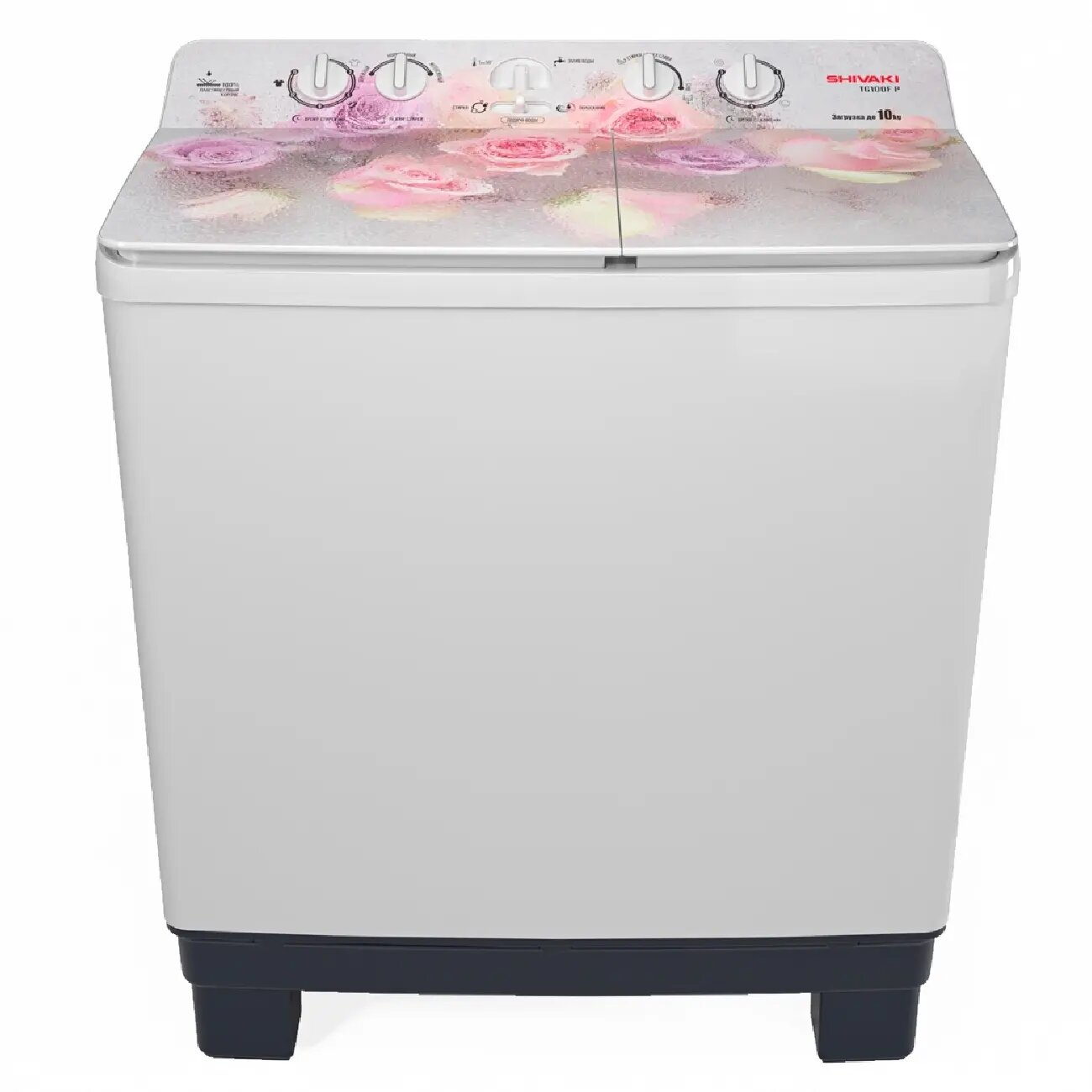 Стиральная машина полуавтомат Shivaki TG110FP Nature 01, 10 кг - 12 кг, нет, Защита от протечек, С помощью насоса, 4