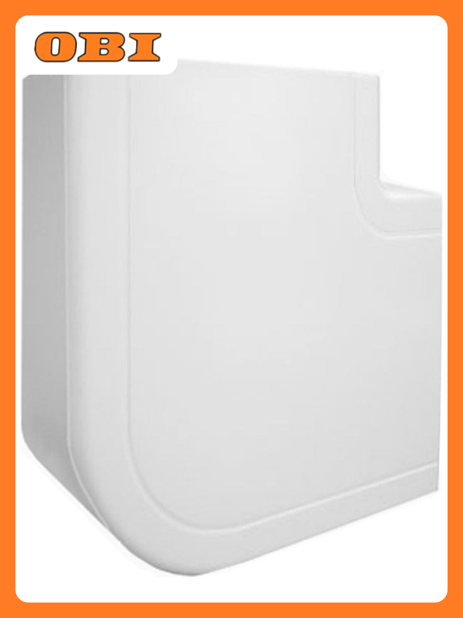 Плоский угол Ecoplast INSTA  для кабель канала  белый  пластик  60мм