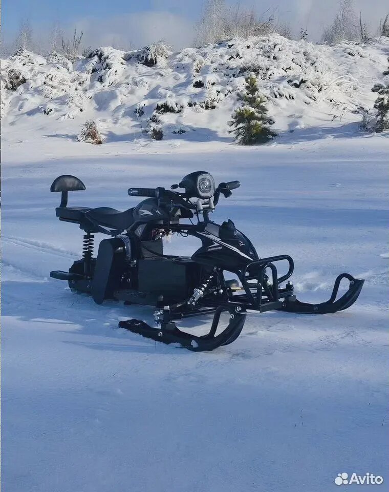 Снегоход электроснегоход 1000Ват детский цвет синий 48V 20А