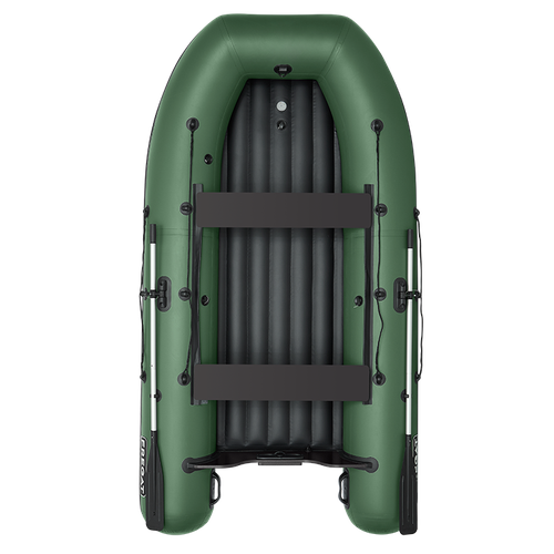 Лодка ПВХ под мотор Фрегат 310 Air (НДНД) с надувным дном Зеленый