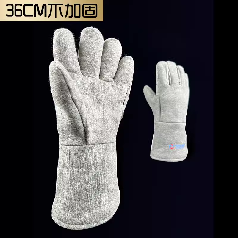 Промышленные термостойкие перчатки для 500°C, длина 36 см, модель ABL-S538, огнестойкие