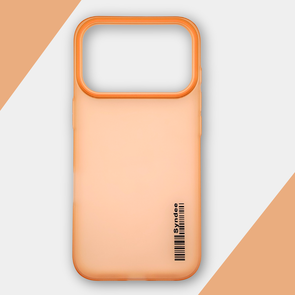 Чехол для APPLE IPHONE 17 Pro оранжевый матовый, ударопрочный, не желтеет, тонкий