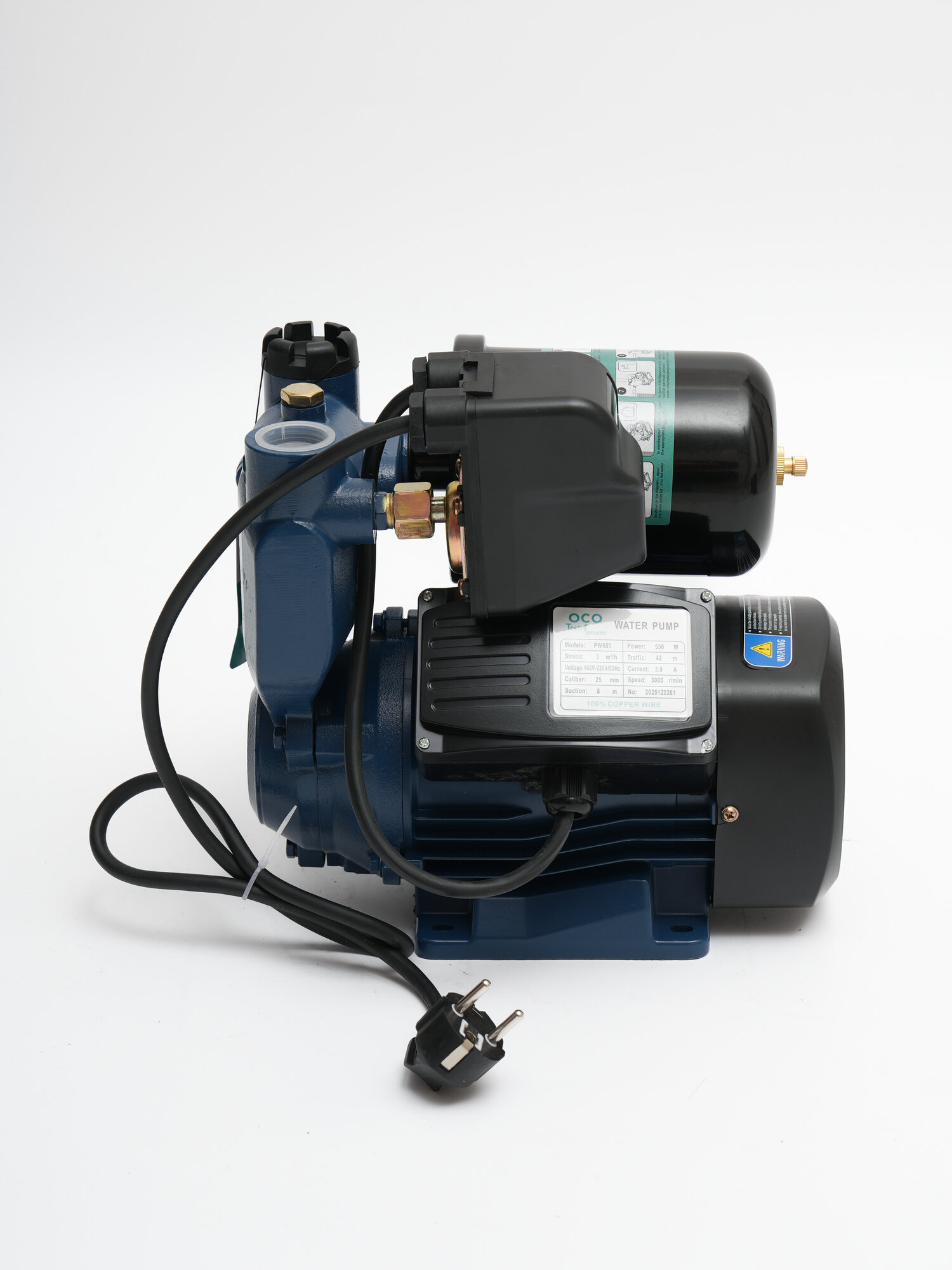 Насос OCO Tech Power, PW 550 поверхностный, мощность 550 Вт — фото 1
