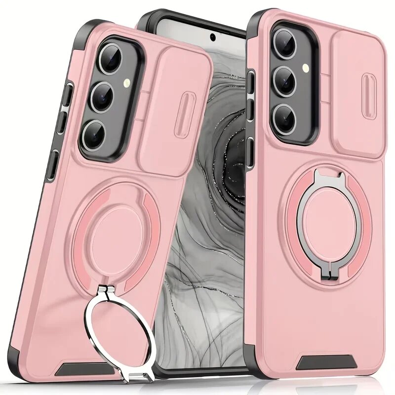 Роскошный Противоударный Магнитный Чехол Для Samsung Galaxy S Серии Galaxy S24+, Розовый, Pink