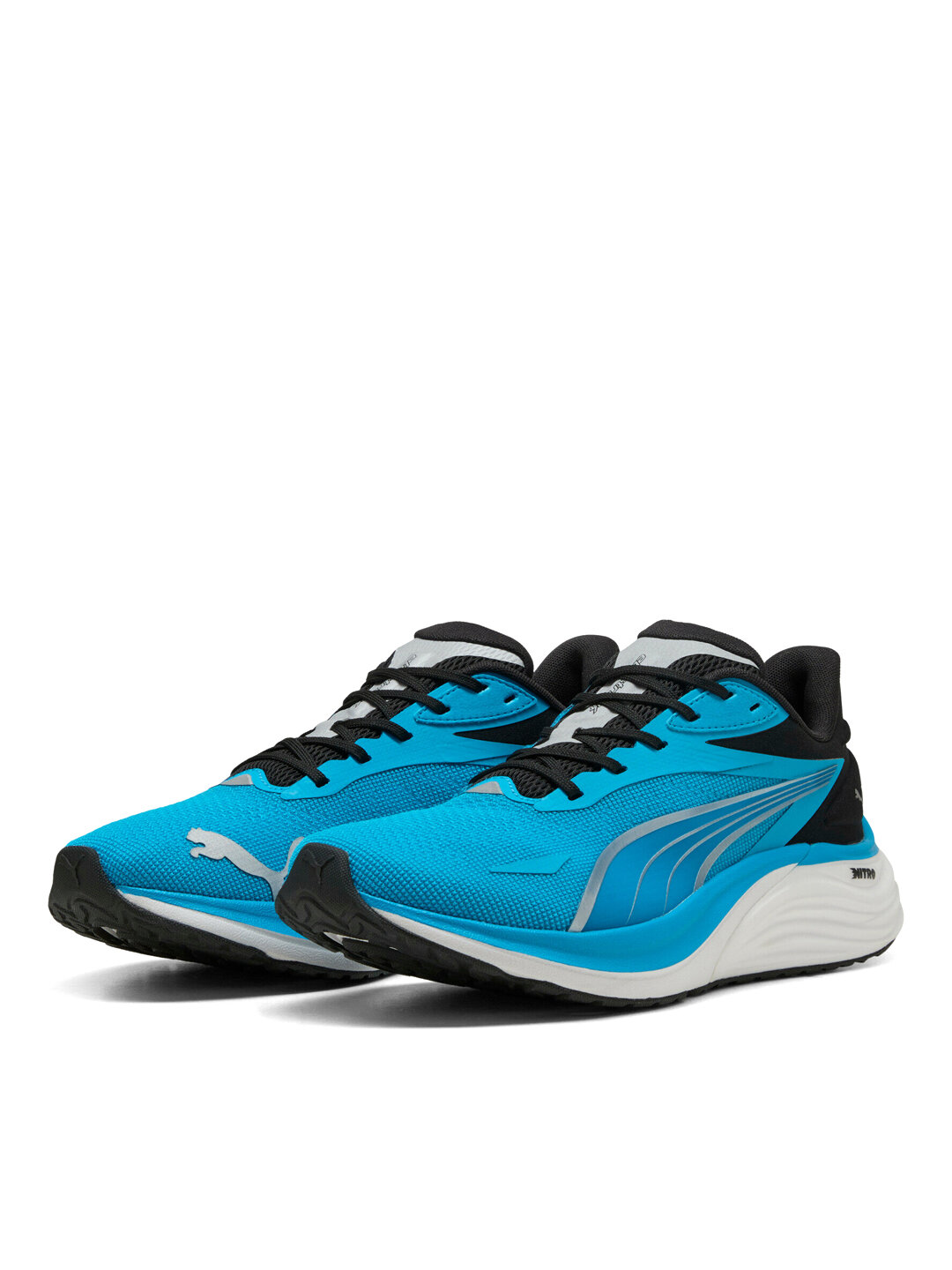 Кроссовки PUMA Electrify NITRO 4, размер 9.5 UK, голубой — фото 1