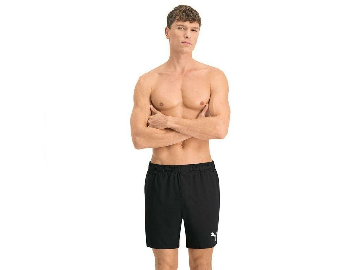 Шорты для плавания PUMA Swim Men's Mid Shorts, размер 52, черный