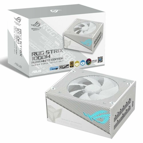 Блок питания ASUS ROG-STRIX-1000G-AURA-W HITE-GAMING /PSU, CE+UK (90YE00P5-B0NA00)