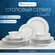 Набор посуды столовой на 6 персон фарфоровый тарелки 24 шт. Gisel...