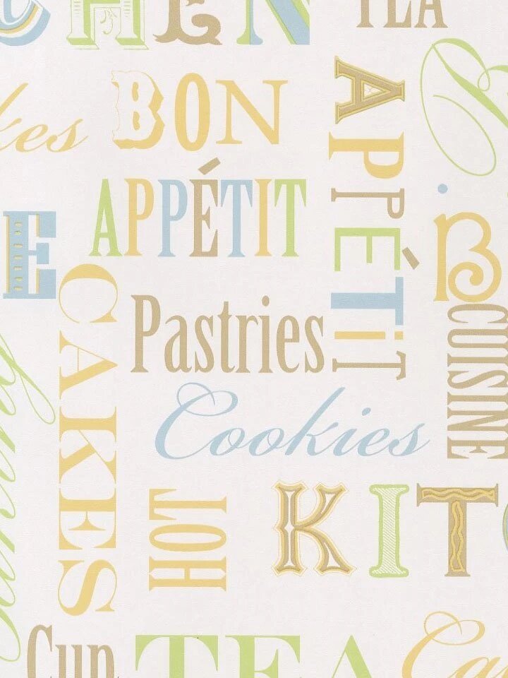 Обои Aura Kitchen Story III KC28541 A; 052х1005 м.