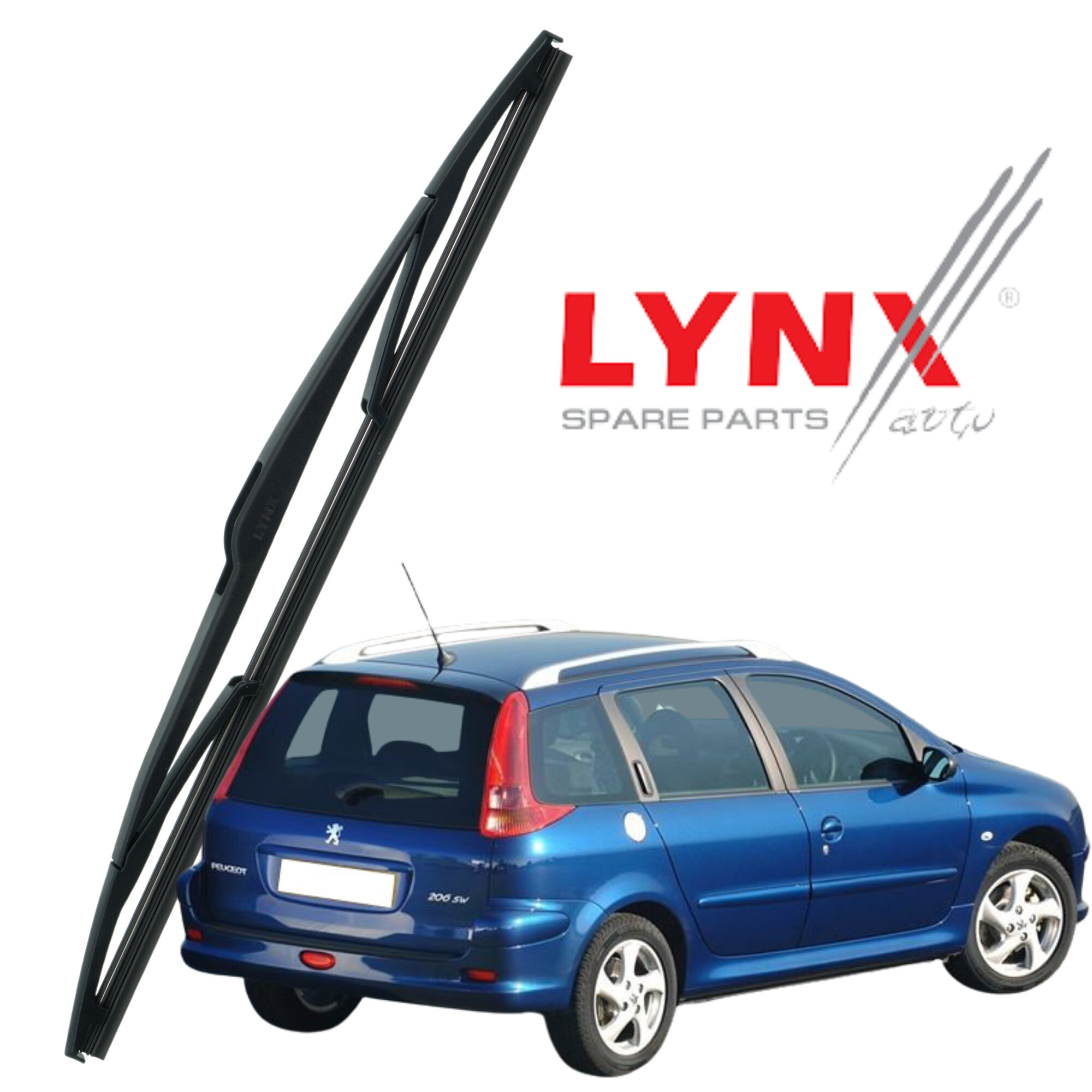 Дворник задний Peugeot 206 / Пежо 206 2002 / 2003 / 2004 / 2005 / 2006 Щетка стеклоочистителя задняя, 350мм