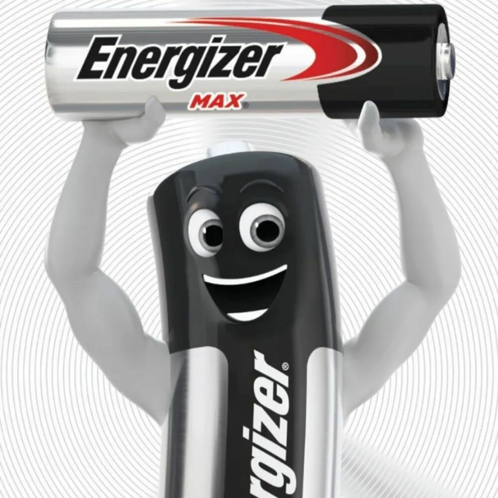 Батарейки щелочные (алкалиновые) Energizer Max, (набор) тип AAA/LR03, 1.5V, упаковка 4шт (Мизинчиковые) — фото 1