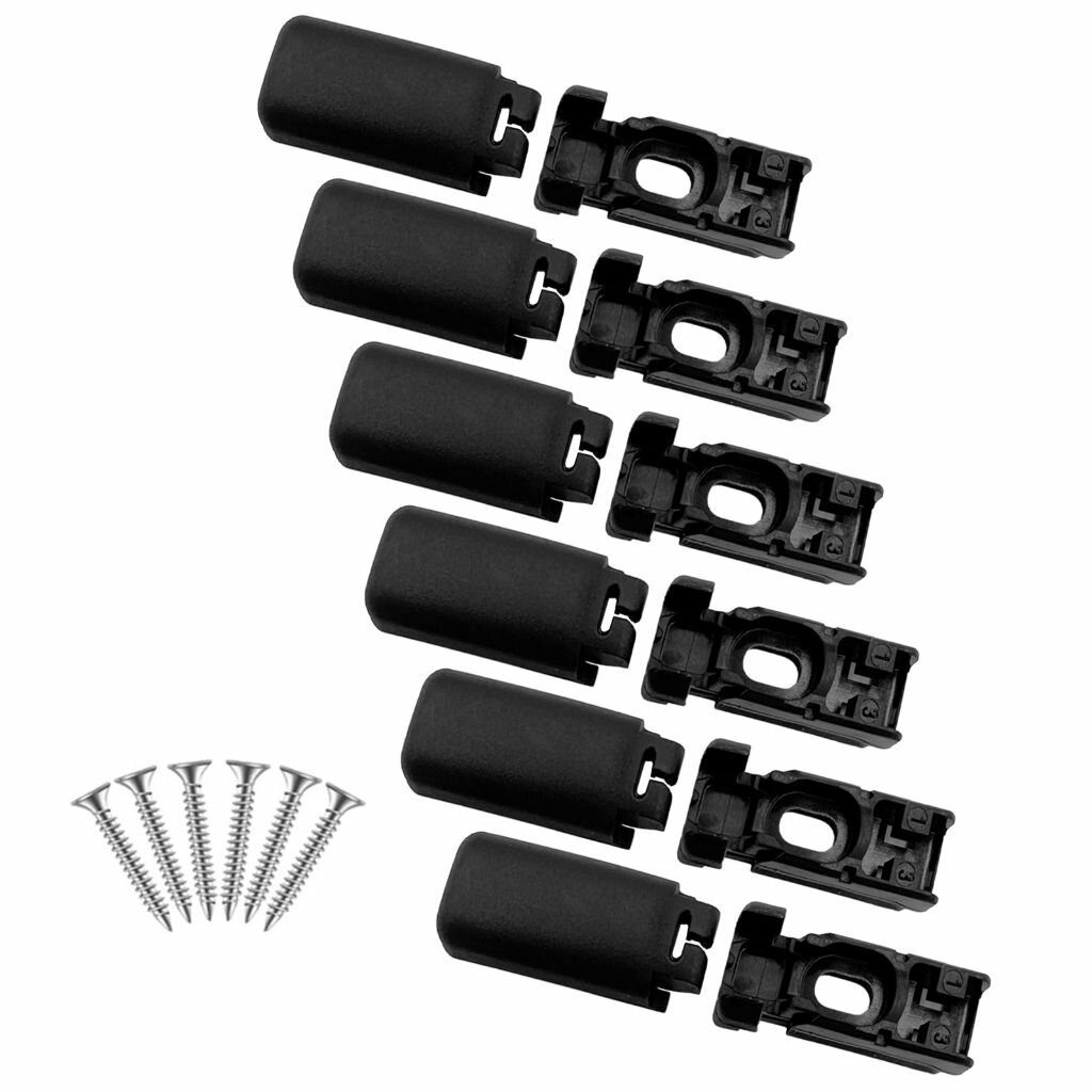 6 шт плиссированные зажимные кронштейны для слепых оснований натяжные башмаки с набором винтов надежной установки оконной шторы. Простая установка.