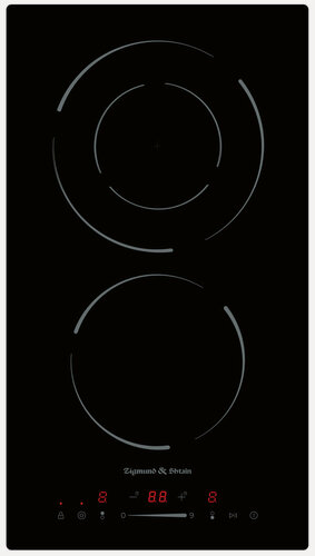 Изображение товара Электрическая варочная панель Zigmund & Shtain CN 50.3 B 28 см, 2 конфорки стеклокерамика, черный