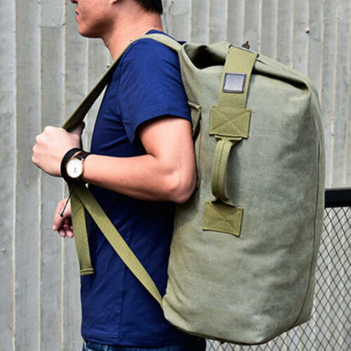 Дорожный рюкзак/Холщовый рюкзак/Рюкзак Hardworking man олива
