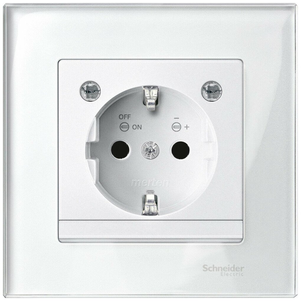 Schneider Electric Merten SM M-Elegance Стекло Белое Рамка 1-ая MTN404119
