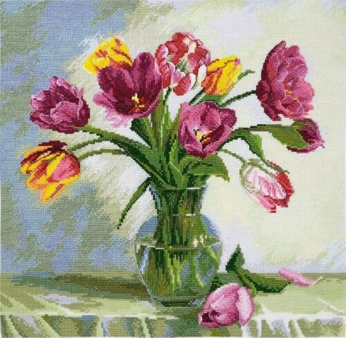 Изображение товара Набор для вышивания "Весенний букет" 32х31см, 04.005.29