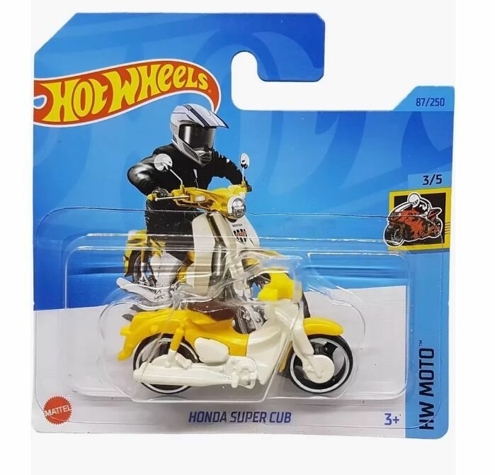 Машинка базовой коллекции HONDA SUPER CUB желтая 5785/HKK32
