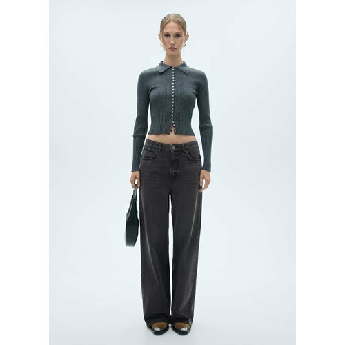 фото Джинсы mango outlet danielle, размер 38, черный деним