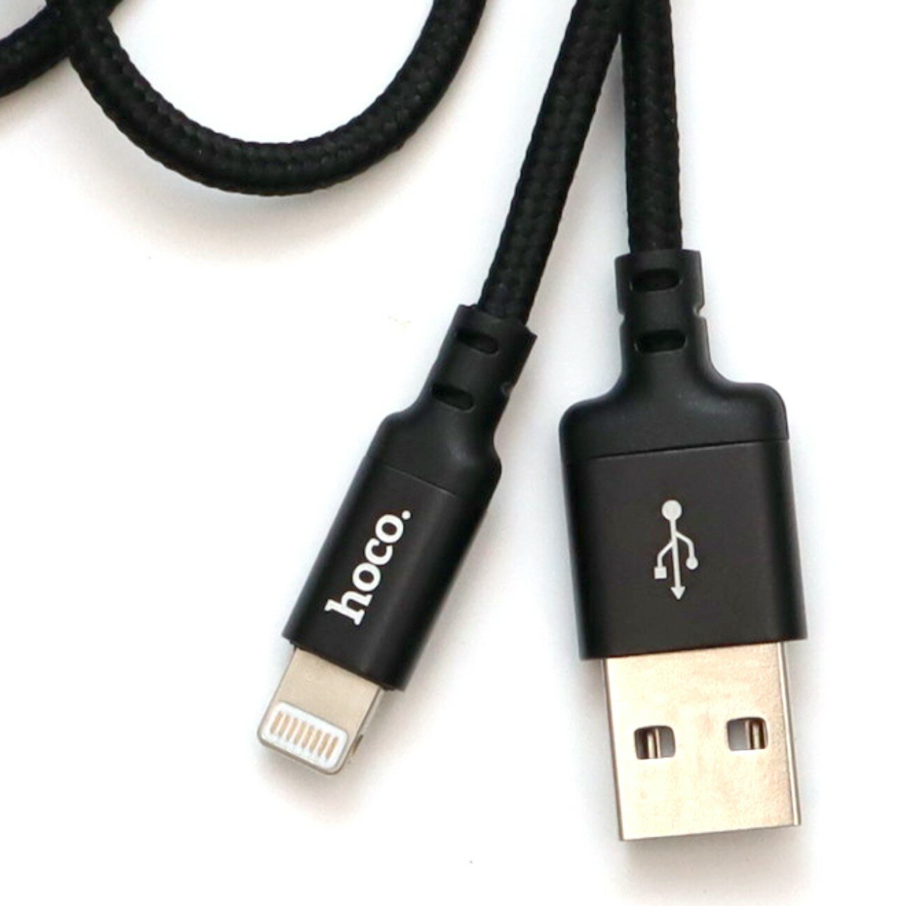 Кабель USB - Lightning Apple 8-pin Hoco X14 Times speed 1 м чёрный