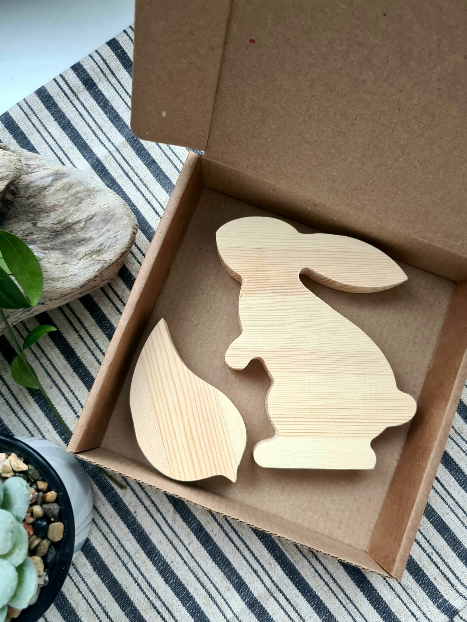 Заготовки для творчества Арт-Птица "Пасхальный Набор", сосна, 2 шт — фото 1